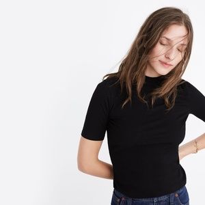 Madewell Velvet Mockneck Tee